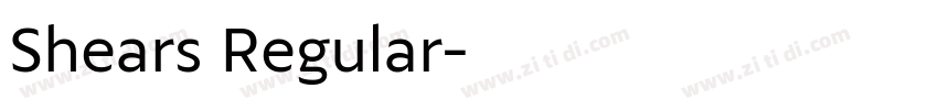 Shears Regular字体转换